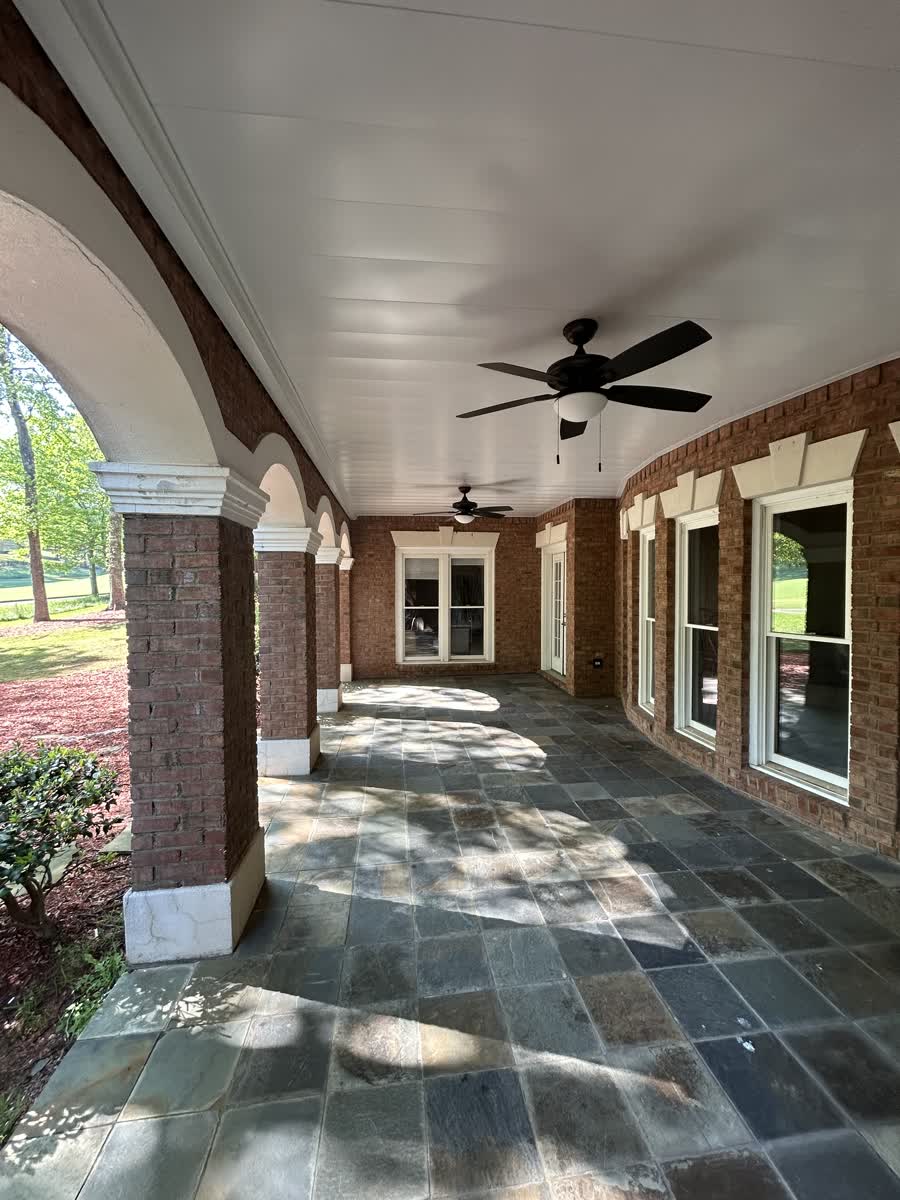 Summit Building brick work stone outdoor flooring white moulding