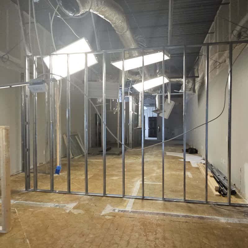 Summit Building commerical work metal studs