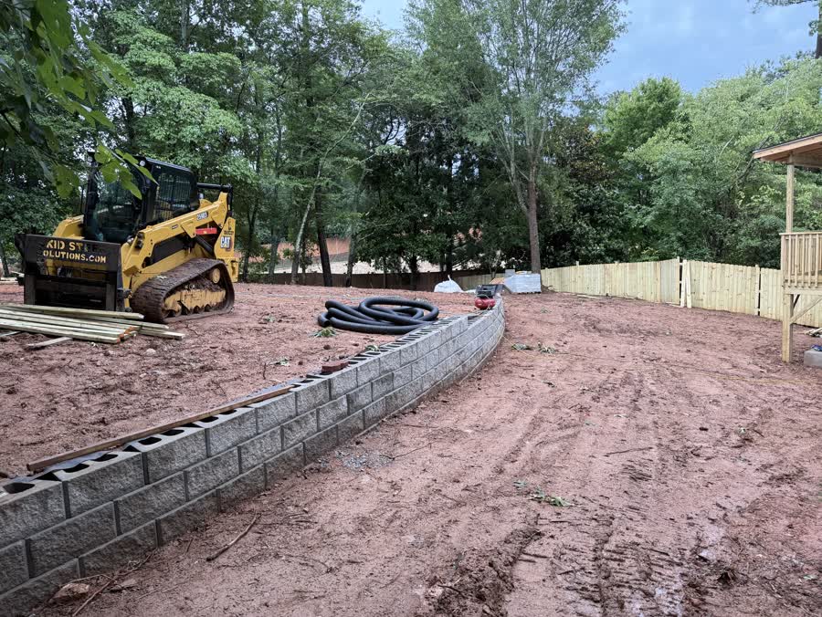 Concrete construction project