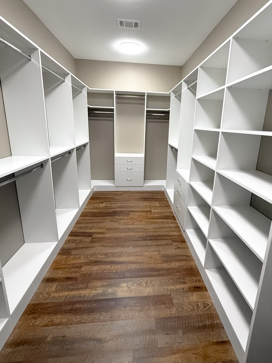 Summit Building builtin closet make over